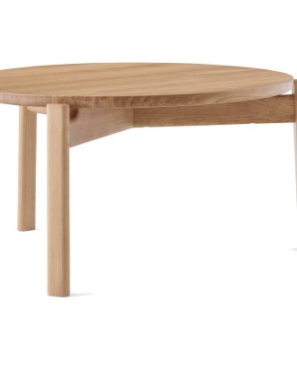 Audo Copenhagen Passage Soffbord Naturlig Ek Ø70 Cm - Soffbord Massiv Ek Neutral Ek