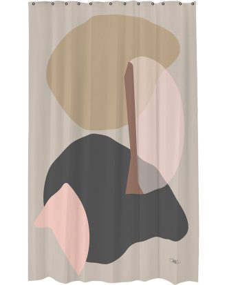 Mette Ditmer Gallery Duschdraperi - Duschdraperier Polyester Sand