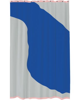 Mette Ditmer Nova Arte Duschdraperi 150x200 Cm /cobalt - Duschdraperier Polyester Ljusgrå