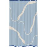 Mette Ditmer Nova Arte Duschdraperi 150x200 Cm /ljusblå - Duschdraperier Polyester Off-White