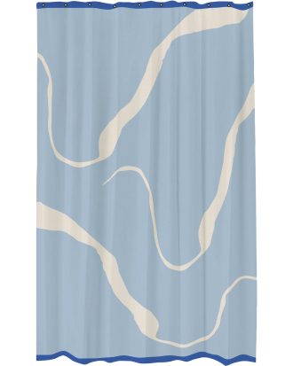 Mette Ditmer Nova Arte Duschdraperi 150x200 Cm /ljusblå - Duschdraperier Polyester Off-White
