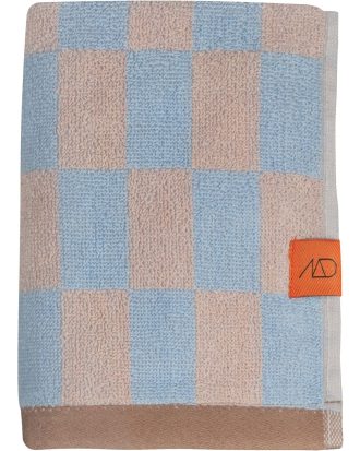 Mette Ditmer Retro Gästhandduk 40x55 Cm 2-pack - Handdukar & Badlakan Ekologisk Bomull Ljusblå