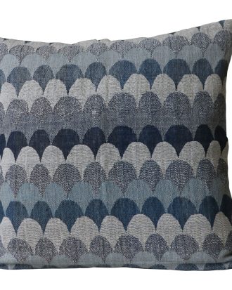 Mimou Nagano Kudde 50x50 Cm Denim - Prydnadskuddar & Fodral Ull Blå