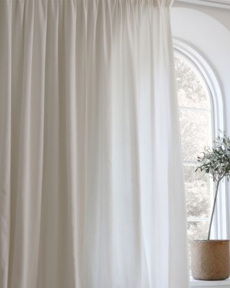 Mimou Studio Gardin Dubbel Bredd 290x290 Cm - Gardiner Polyester Vit