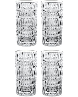 Nachtmann Ethno Longdrinkglas 4-pack 43 Cl - Highballglas & Longdrinkglas Kristallglas Klar