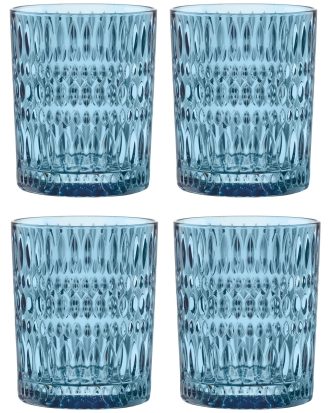 Nachtmann Ethno Tumblerglas 29 Cl 4-pack - Tumblerglas Kristallglas Vintage Blue