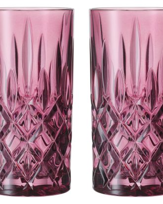 Nachtmann Noblesse Longdrinkglas 37 Cl 2-pack - Highballglas & Longdrinkglas Kristallglas Berry