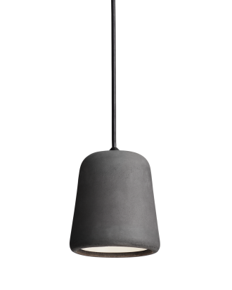 New Works Material Pendellampa Svart - Fönsterlampor Betong Mörkgrå Betong
