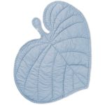 Nofred Leaf Filt 110x125 Cm - Barnfiltar Ekologisk Bomull Blå