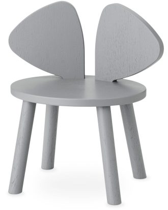 Nofred Mouse Barnstol (2-5 År) - Barnstolar Bok Grå