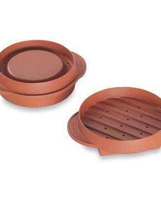 Nordic Ware Hamburgerpress 2 Delar - Grillredskap & Grilltillbehör Plast Roströd