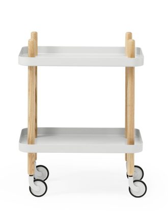 Normann Copenhagen Block Bord - Rullvagnar & Serveringsvagnar Ask Ljusgrå