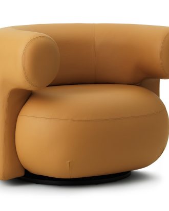 Normann Copenhagen Burra Snurrfåtölj Ultra 41571 - Fåtöljer Läder Camel