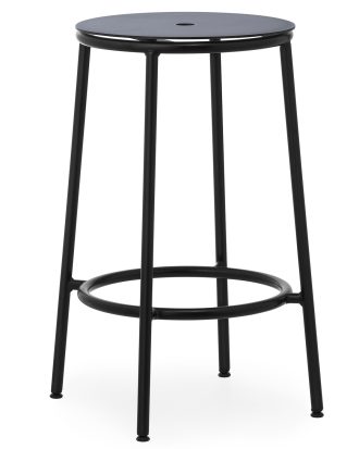 Normann Copenhagen Circa Barstol 65 Cm Aluminium - Barstolar Stål Svart