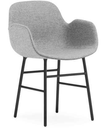 Normann Copenhagen Form Karmstol Synergy Lds16 / Svart - Stolar Stål Grå