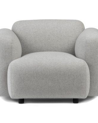 Normann Copenhagen Swell Fåtölj Synergy - Fåtöljer Ull Grå