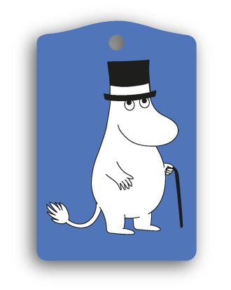 Opto Design Mumin Bagagebricka Muminpappa - Nyckelringar Laminat Blå