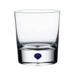 Orrefors Intermezzo Blå Old Fashioned 25 Cl - Whiskeyglas & Cognacglas Munblåst Glas Klar