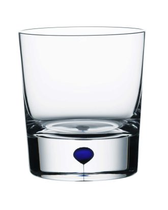 Orrefors Intermezzo Blå Old Fashioned 25 Cl - Whiskeyglas & Cognacglas Munblåst Glas Klar