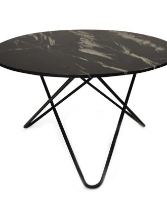 Ox Denmarq Big O Matbord Underrede/ Marmor - Matbord & Barbord Stål Svart