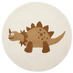 Oyoy Billy Dino Matta Ø120 Cm - Barnmattor Ull Saffran