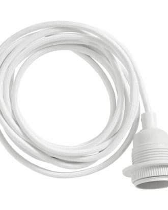 Oyoy Textilsladd Pendellampa 3 m - Lampsladdar & Lampupphängning Silikon Vit