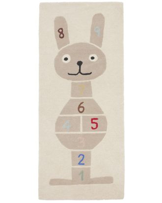 Oyoy Kanin Matta 75x180 Cm - Barnmattor Ull Gul