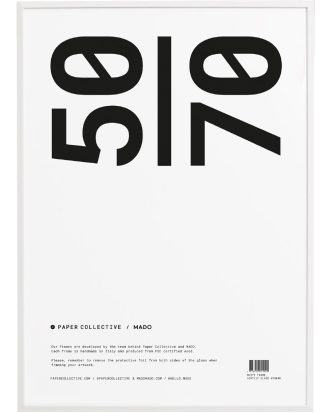 Paper Collective Ram / Akrylglas 50x70 Cm - Tavelramar Tall Vit