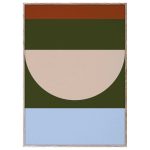 Paper Collective Half Circles Iv Poster 30x40 Cm - Posters Papper Multi