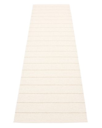 Pappelina Carl Matta 70x270 Cm Vanilla/white - Plastmattor Pvc Vit