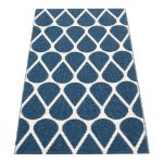 Pappelina Otis Matta 70x140 Cm Blue/vanilla - Plastmattor Pvc Blå