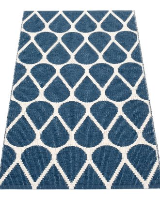 Pappelina Otis Matta 70x140 Cm Blue/vanilla - Plastmattor Pvc Blå