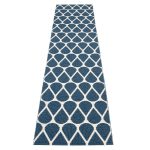 Pappelina Otis Matta 70x320 Cm Blue/vanilla - Plastmattor Pvc Blå