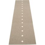 Pappelina Peg Matta 70x280 Cm Mörkt Lin/ - Plastmattor Polyester Vanilj