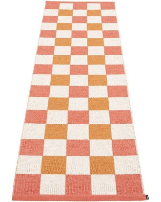 Pappelina Pix Matta Flamingo / / Ljusorange 70x240 Cm - Plastmattor Pvc Vanilj