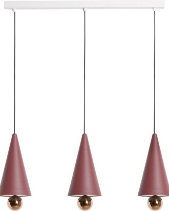 Petite Friture Cherry Led Pendel 3 Pendlar - Taklampor Aluminium Rödbrun