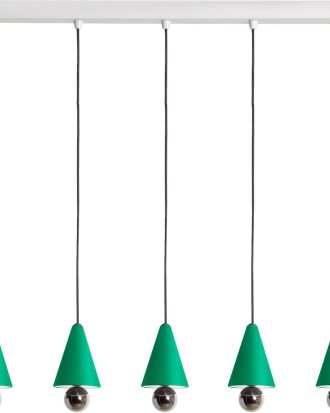Petite Friture Cherry Led Pendel 5 Pendlar - Taklampor Aluminium Mintgrön