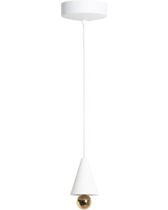 Petite Friture Cherry Led Pendel 93 Mm - Taklampor Aluminium Vit