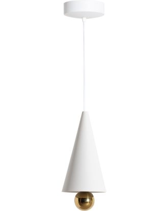 Petite Friture Cherry Led Pendel 160 Mm - Fönsterlampor Aluminium Vit