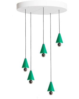 Petite Friture Cherry Led Ljuskrona - Taklampor Aluminium Mintgrön