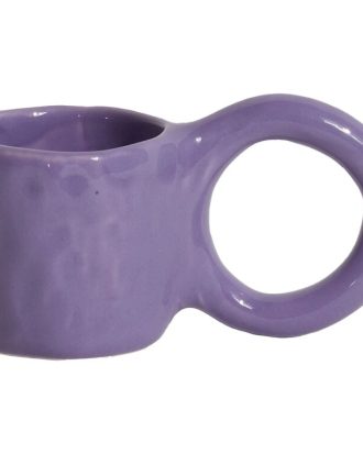 Petite Friture Donut Espressokopp 2-pack Blueberry - Espressokoppar Lergods Blåbär