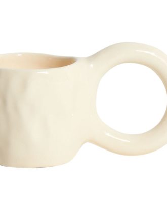 Petite Friture Donut Espressokopp 2-pack - Espressokoppar Lergods Vanilj