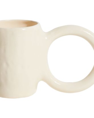 Petite Friture Donut Mugg L - Kaffekoppar Lergods Vanilj
