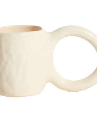 Petite Friture Donut Mugg M - Kaffekoppar Lergods Vanilj