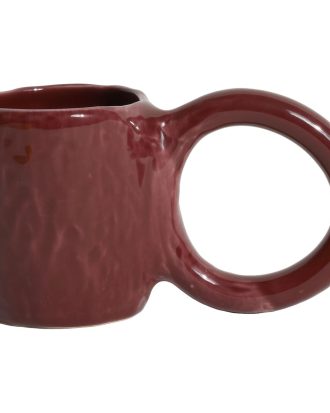 Petite Friture Donut Mugg M Körsbär - Kaffekoppar Lergods Cherry