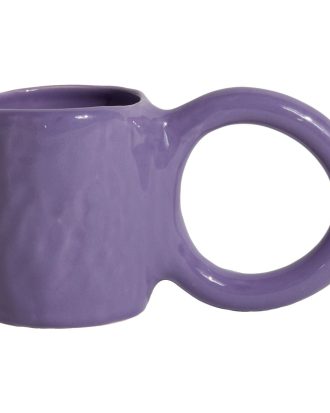 Petite Friture Donut Mugg M Blueberry - Kaffekoppar Lergods Blåbär