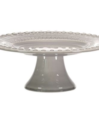 Potteryjo Daisy Kakfat 22 Cm - Kakfat, Tårtfat & Kupor Lergods Soft Grey