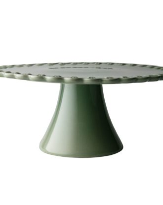 Potteryjo Tulipa Tårtfat 30 Cm - Kakfat, Tårtfat & Kupor Stengods Verona Green