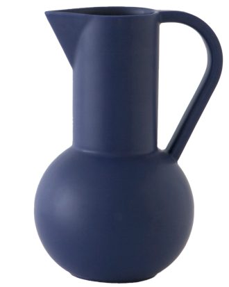 Raawii Strøm Kanna 75 Cl - Vattenkaraffer & Vattenkannor Eartenware Blå