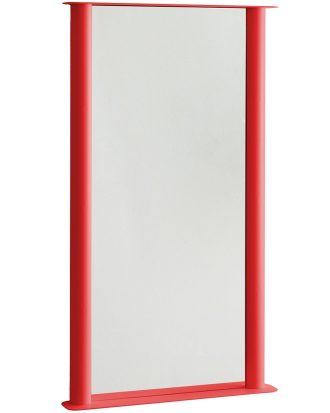 Raawii Pipeline Väggspegel 66x117.5 Cm - Väggspeglar Glas Röd
